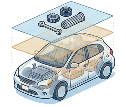 車検　車両のイメージ